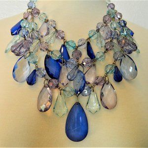 Acrylic Multicolor Tiered Choker